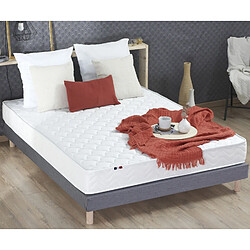 Idliterie Ensemble Matelas Ressorts Fermes biconiques SPECTRE + Sommier Made in France