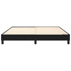 Acheter vidaXL Cadre de lit sans matelas noir 180x200 cm tissu