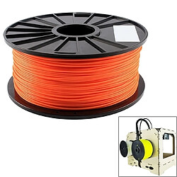 Wewoo Filaments d'imprimante 3D fluorescents d'ABS Orange de 1.75 millimètres, environ 395m 