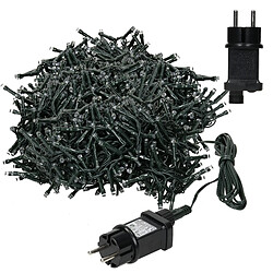 Ecd Germany Guirlande lumineuse LED Cluster 16m avec 800 LED blanc froid IP44