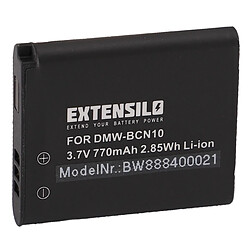 Vhbw EXTENSILO 3x Batteries compatible avec Panasonic Lumix DMC-LF1, DMC-LF1K, DMC-LF1W appareil photo, reflex numérique (770mAh, 3,7V, Li-ion)