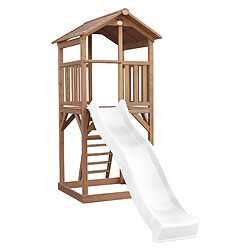 Avis AXI Beach Tower Aire de Jeux avec Toboggan en BLANC & Bac à Sable | Grande Maison enfant extérieur en marron | Cabane de Jeu en Bois FSC