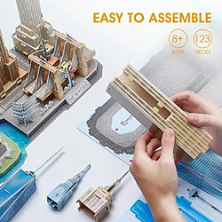 Avis cubicFun Puzzles 3D pour enfants de 8 A 10 ans New York cityline, Arts and crafts for Kids 8-12 US Architecture Building, STEM Projects for Kids 8-12 collection gift, 123 piAces