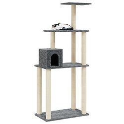 Avis Arbre à chat avec griffoirs,niche pour chat en sisal Gris foncé 147 cm -MN58107