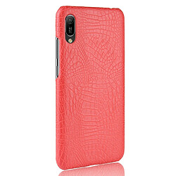 Avis Wewoo Coque PC + PU antichoc en texture de crocodile pour Huawei Y6 Pro 2019 rouge