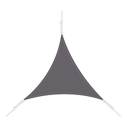 Easy Sail Voile d'ombrage triangle 3 x 3 x 3m ardoise.