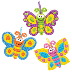 Avis Baker Ross Kits d'images papillons en mosaïque (lot de 4) - Mosaïque autocollante pour enfants.