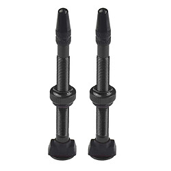 2X Vélo Vélo Alliage D'aluminium 60mm Tubeless Presta Valve Kit Remplacement Bleu