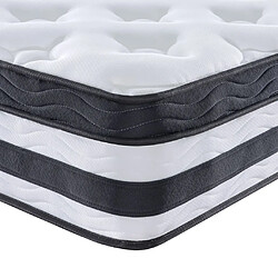 Maison Chic Matelas à ressorts ensachés moyen, Matelas doux 120x200 cm -GKD82029 pas cher