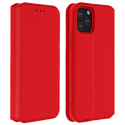 Avizar Housse iPhone 11 Pro Étui Folio Portefeuille Fonction Support rouge