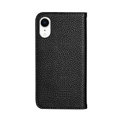 Avis Wewoo Housse Coque Etui à rabat horizontal en cuir avec texture pour litchi iPhone XR support et fentes cartes Noir