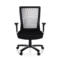 Chaise de bureau / chaise pivotante XXL EXTENDER tissu maille / tissu noir hjh OFFICE