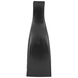 Beliani Vase décoratif THAPSUS Céramique 25 cm Noir pas cher