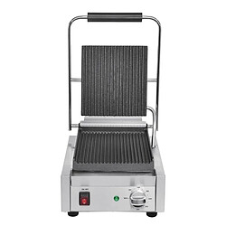 Grill Panini Professionnel Simple Rainuré - 1,5 kW - Buffalo pas cher