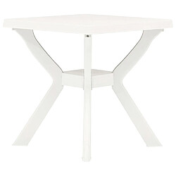 vidaXL Table de bistro Blanc 70x70x72 cm Plastique