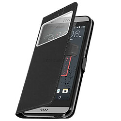 Ipomcase Coque étui fenêtre HTC DESIRE 626 -Noir