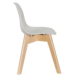 Acheter The Home Deco Kids Chaise scandinave pour enfants coque polypropylène gris.