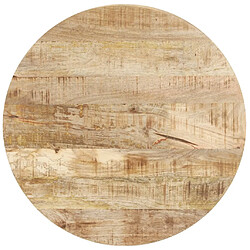 Avis vidaXL Table de bistro Ø60x76 cm Bois de manguier brut