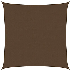 vidaXL Voile d'ombrage 160 g/m² Marron 4,5x4,5 m PEHD