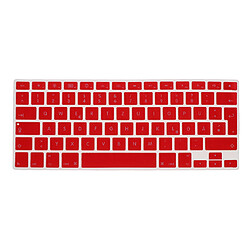 Housse De Protection Pour Clavier Avec Clavier Allemand En Lettres Allemandes Imprimées Pour La Version Européenne Apple Macbook 13/15 Pouces (rouge)