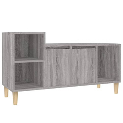 vidaXL Meuble TV Sonoma gris 100x35x55 cm Bois d'ingénierie