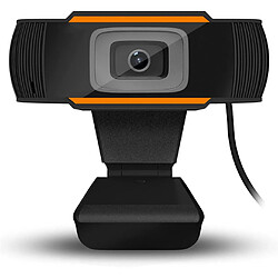 Webcam de jeu autofocus 1080P, webcam PC rapide avec microphone à réduction de bruit, webcam PC USB pour réunion d'enregistrement d'appel vidéo (orange)