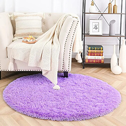 Tapis Salon Rond Shaggy