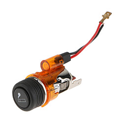 allume-cigare de voiture prise d'alimentation 12v avec lumière dia 2.8mm orange