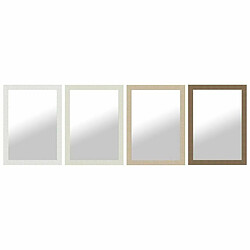 Miroir mural DKD Home Decor Marron Noir Gris foncé Ivoire Verre polystyrène 70 x 2 x 97 cm (4 Unités)