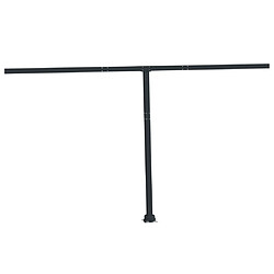 vidaXL Jeu de poteaux d'auvent anthracite 450x245 cm fer