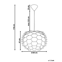 Avis Beliani Lampe suspension cuivre SEGRE MAXI