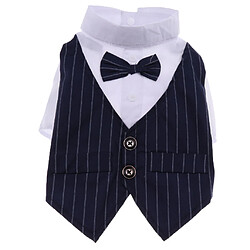 gentleman animal chien vêtements chiot prince smoking manteau costume costume cadeau bleu l