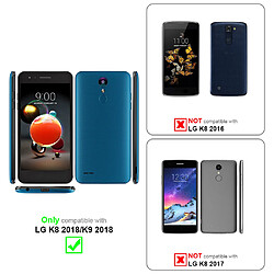 Cadorabo Coque LG K8 2018 / K9 2018 Etui en Bleu