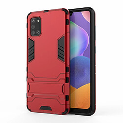 Coque en TPU garde cool avec béquille rouge pour votre Samsung Galaxy A31