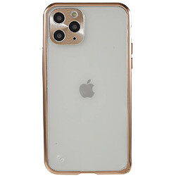 Coque en TPU + métal ultra-mince, mat, anti-chute pour votre iPhone 11 Pro Max 6.5 pouces - or