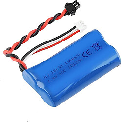 Batterie Lipo 1500mAh 7.4V 2S | Compatible avec Rc Toys U12A S033G Q1 H101 | Connecteur SM-2P | Durée prolongée