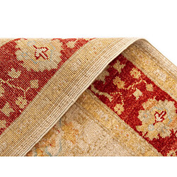 Vidal Tapis de couloir en laine 409x120 beige Kaizar pas cher