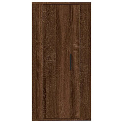 Maison Chic Meuble TV scandinave mural Banc TV suspendu pour salon - Chêne marron 40x34,5x80 cm -MN63636 pas cher