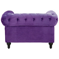 Acheter Beliani Fauteuil CHESTERFIELD Velours Violet