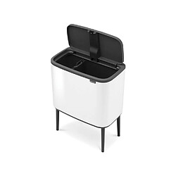 Avis Poubelle 2 seaux 11+23l blanc - 313547 - BRABANTIA