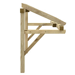 Avis vidaXL Auvent de porte 200x100x100 cm Bois de pin solide