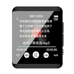 Universal Suisse M5 Bluetooth MP3 Player Full Touch Screen 8 Go Sport Clip Mini Music MP3 avec FM, Enregistrement, Ebook, Horloge, Podomètre Lecteur MP3