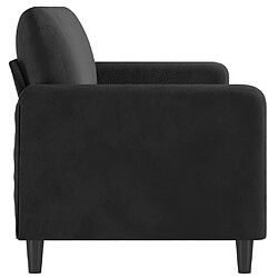 Acheter Maison Chic Canapé à 3 places,Canapé droit,Sofa de Salon,Banquette Noir 180 cm Velours -GKD738656