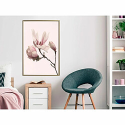 Paris Prix Affiche Murale Encadrée Blooming Magnolias II 40 x 60 cm Or