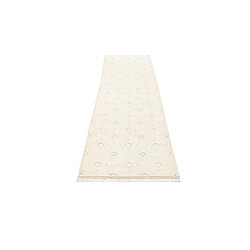 Avis Vidal Tapis de couloir en laine 302x79 beige Darya