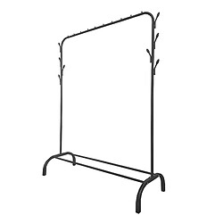 Acheter Donkey Premium Rack 1 Porte-Manteaux Nyana Home 148x110x41cm, 2 barres de suspension, 1 étagère inférieure Noir.