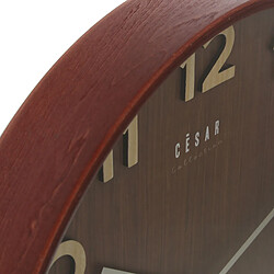 Avis Horloge Murale Alexandra House Living Marron Noyer Bois 32 x 4 x 32 cm