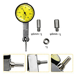 COMPARATEUR Indicateur de test de haute précision métrique avec aronde rail 0-40-0 0.01mm