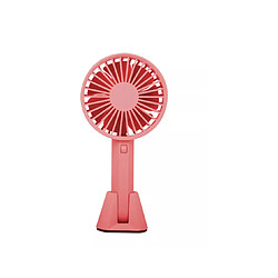 VH 2 En 1 Portable Mini Ventilateur De Bureau USB Petit Ventilateur De Voyage Extérieur à 3 Vitesses De Vent De Refroidissement-Rose