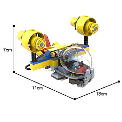 Universal Deep air jet explorer avion bâtiment bloc brique modèle jouets pour enfants décoration de la maison jeux de cerveau meilleurs cadeaux | Bloc (jaune)